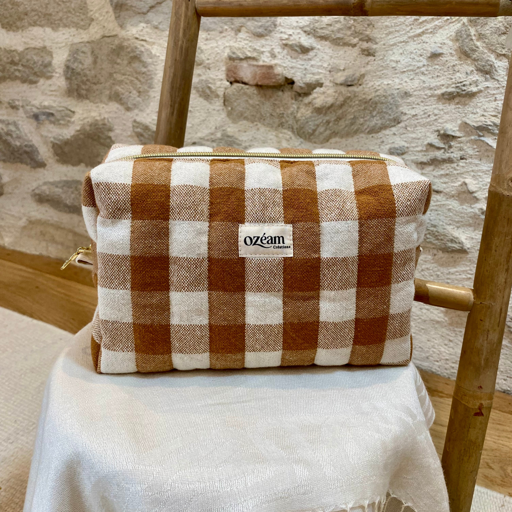Trousse carrée - Évasion Caramel