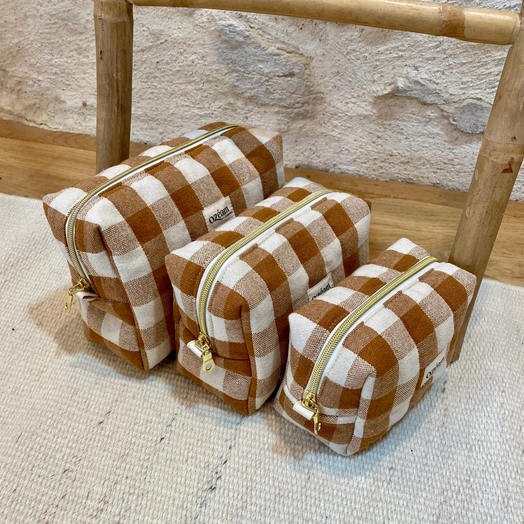 Trousse carrée - Évasion Caramel