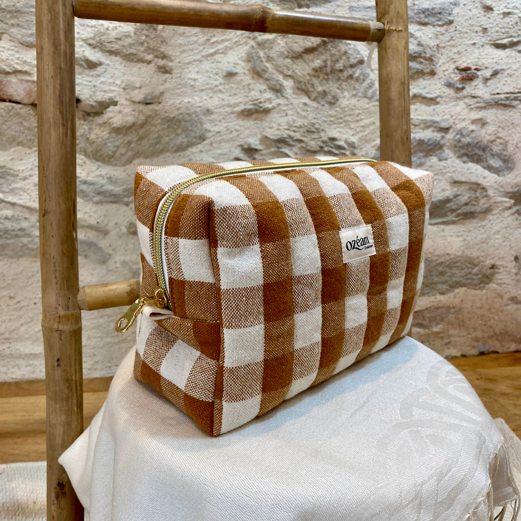 Trousse carrée - Évasion Caramel