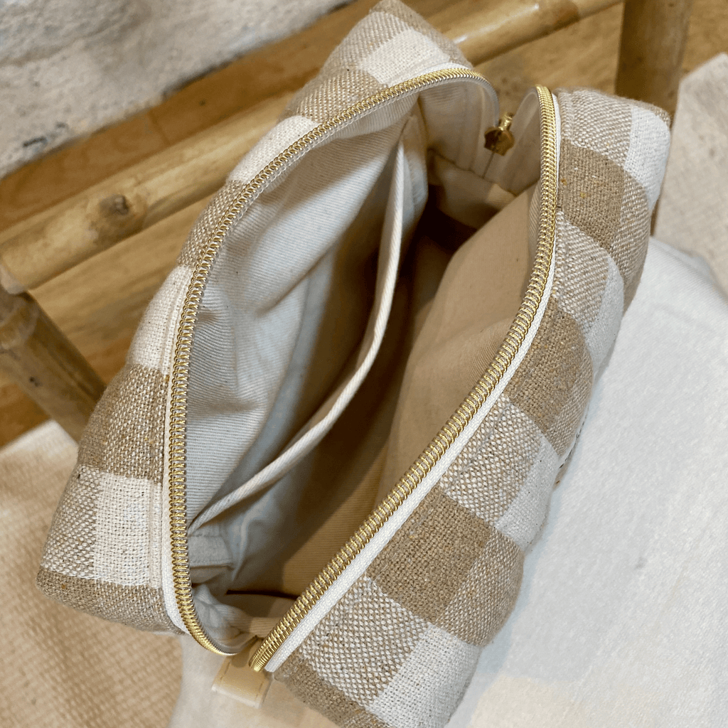 Trousse carrée - Évasion Sable