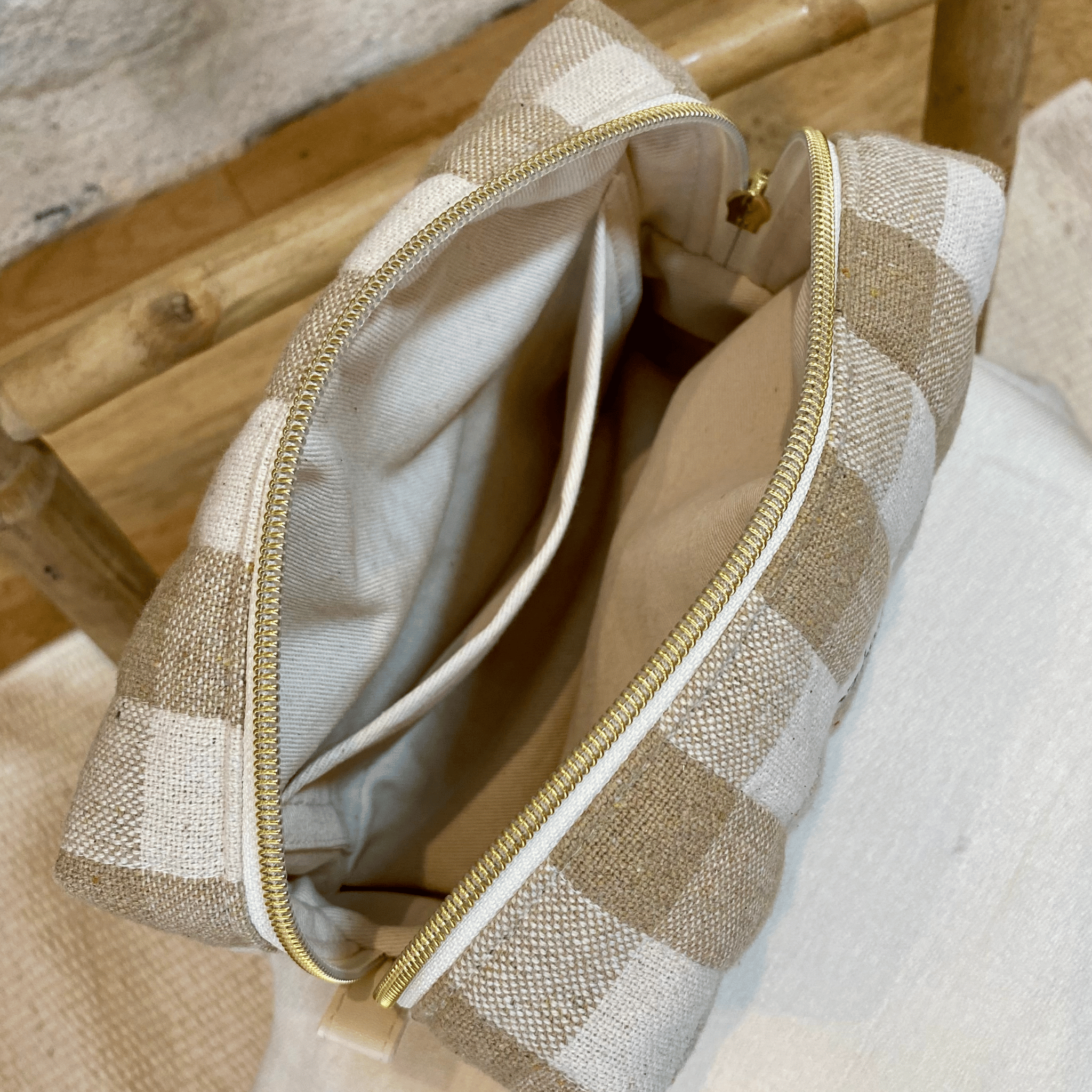 Trousse carrée - Évasion Sable