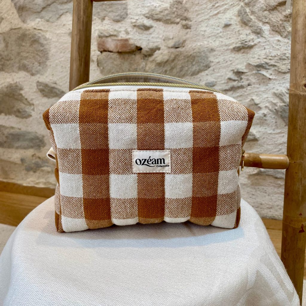 Trousse carrée - Évasion Caramel