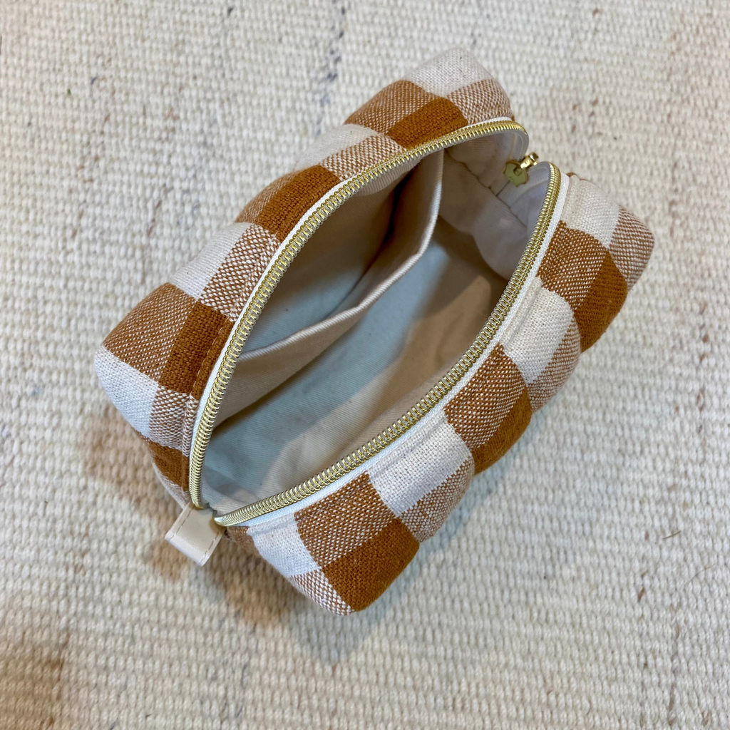 Trousse carrée - Évasion Caramel