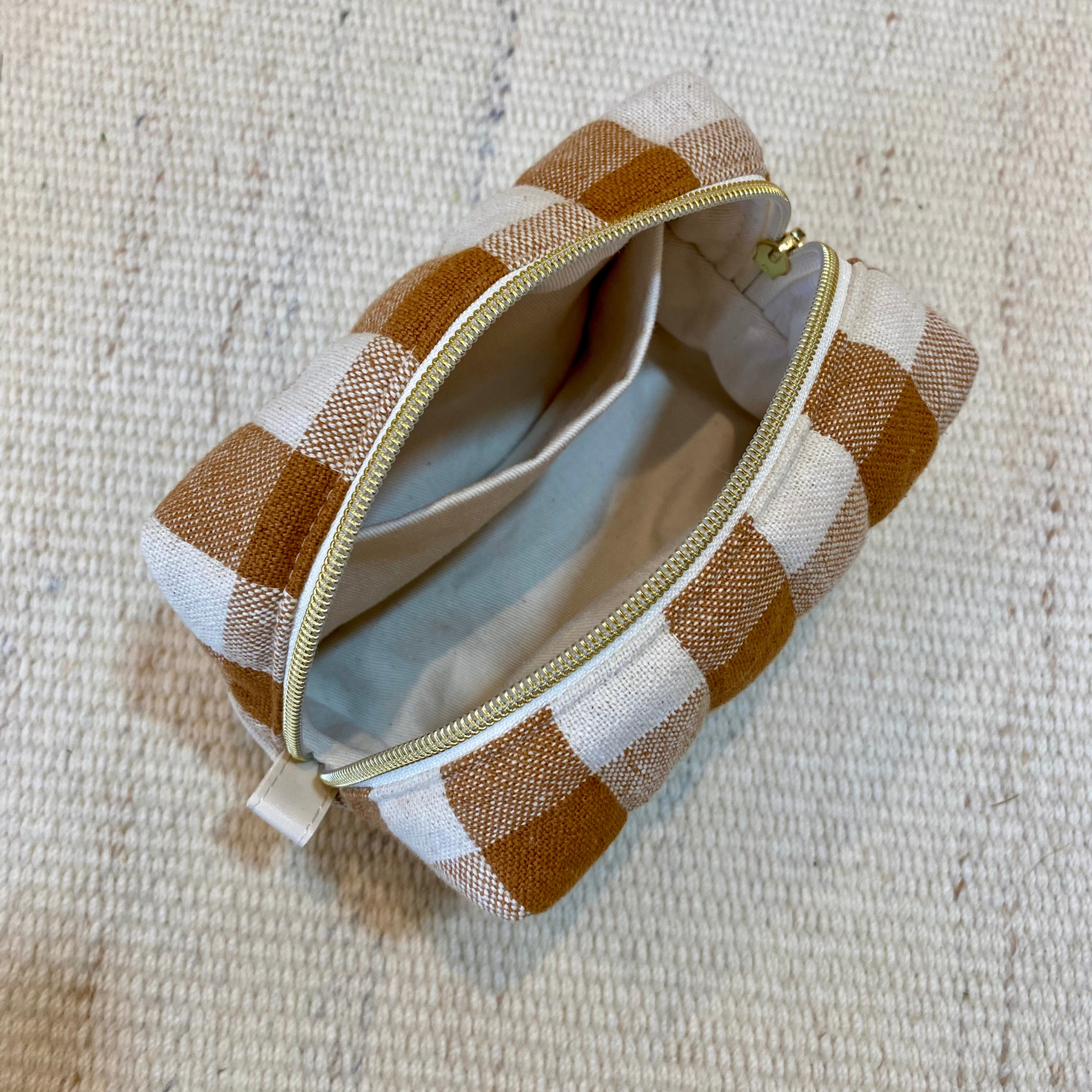 Trousse carrée - Évasion Caramel