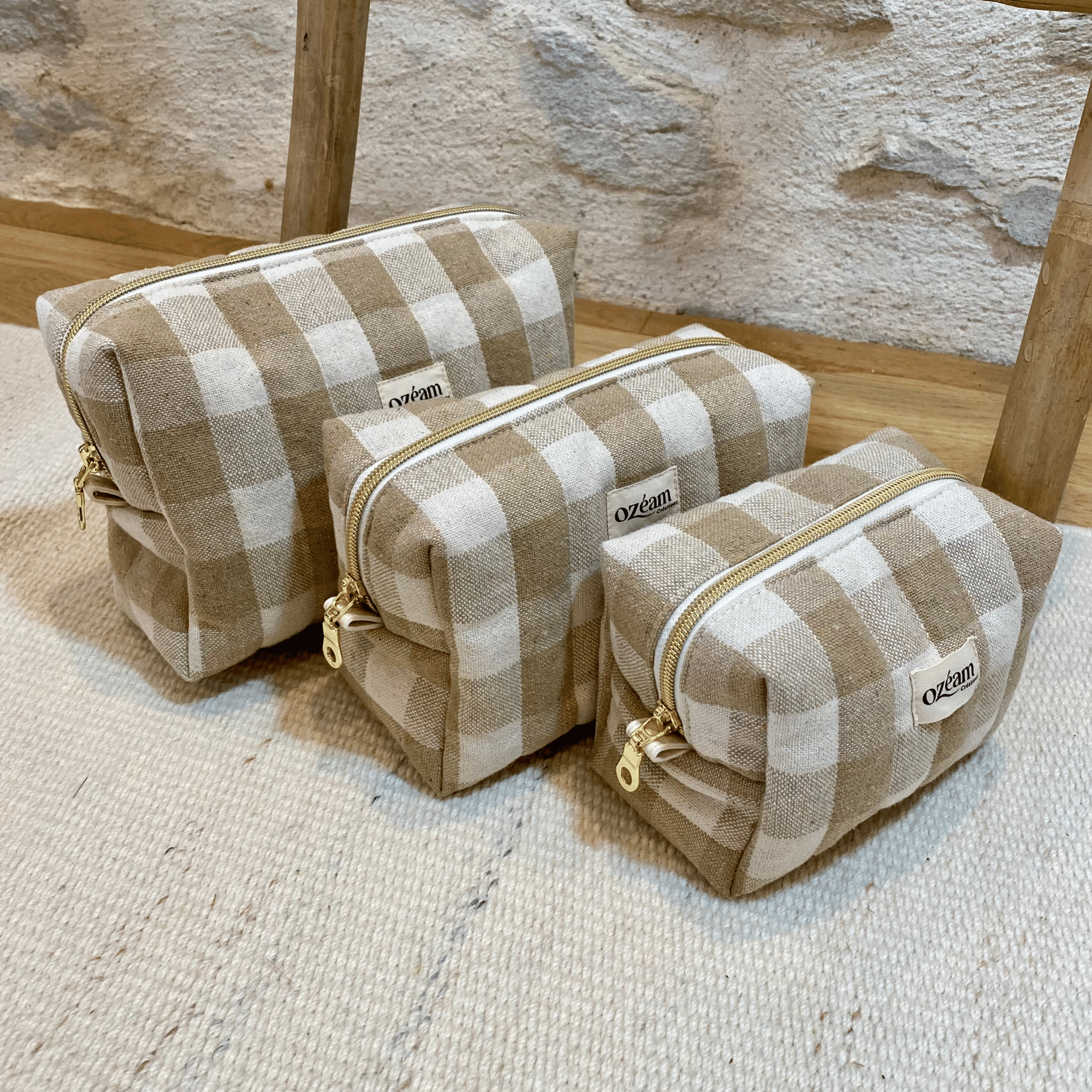 Trousse carrée - Évasion Sable