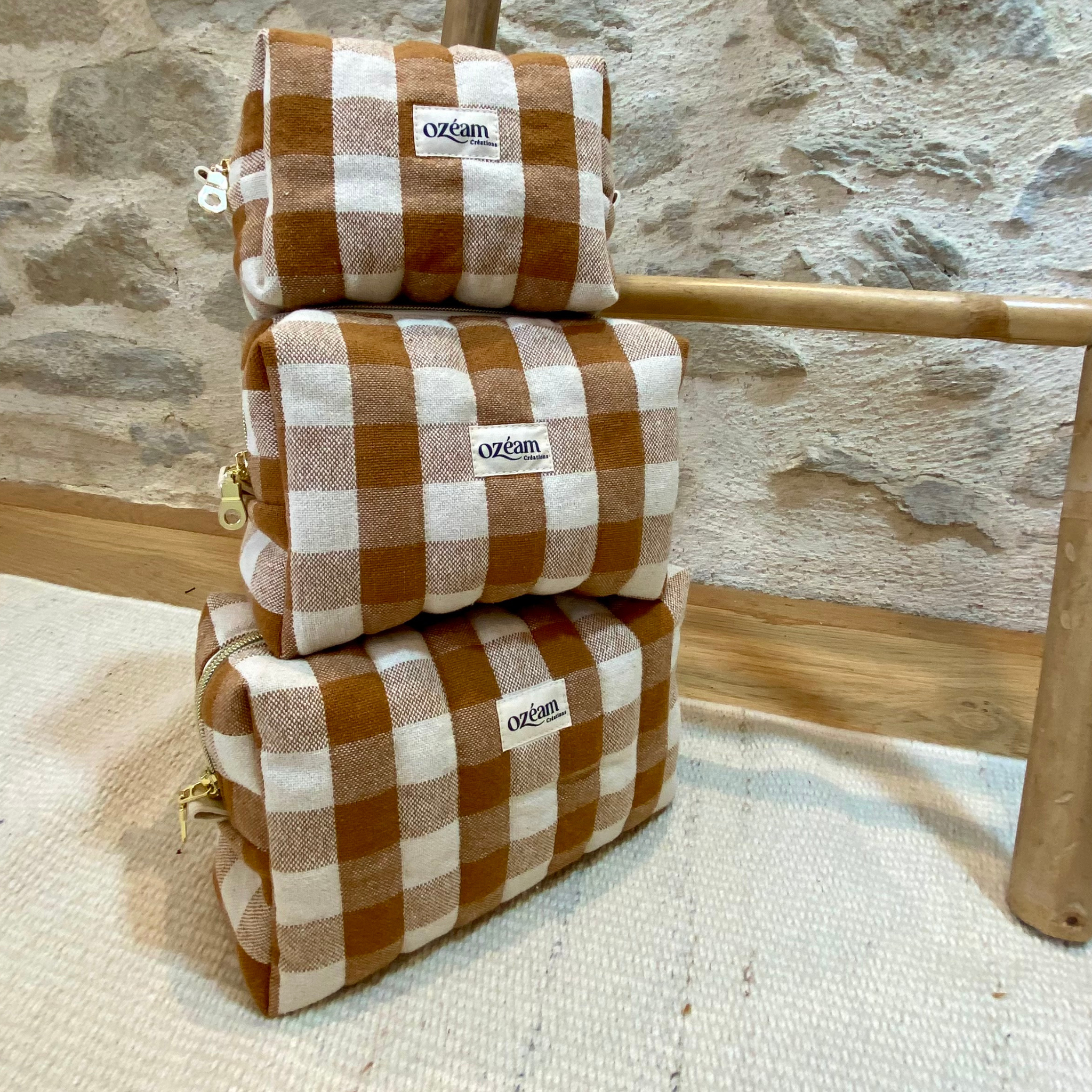 Trousse carrée - Évasion Caramel