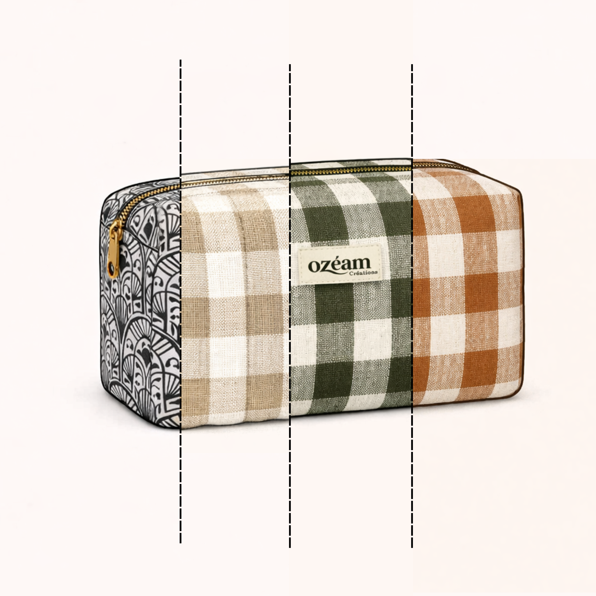 Trousse carrée - personnalisée